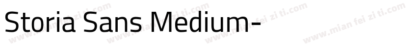 Storia Sans Medium字体转换